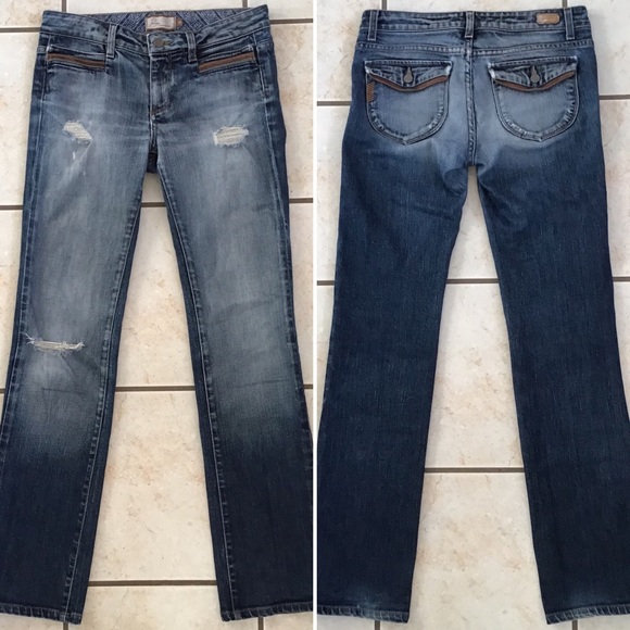 Anthropologie Denim - Anthropologie PAIGE Wilton Mid Rise Straight Denim